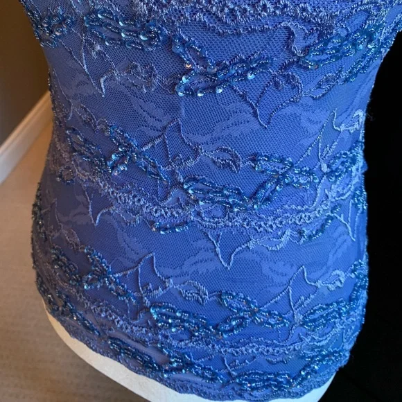 SOLD Le Chateau Women’s Beaded Dress Top 🌺 Size XS (extra small) - Picture 8 of 13